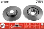 Tarcza hamulcowa TRW DF1749 - fot.1