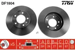 Tarcza hamulcowa TRW DF1804