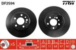 Tarcza hamulcowa TRW DF2594 - fot.1