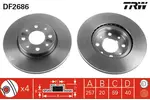 Tarcza hamulcowa TRW DF2686 - fot.1