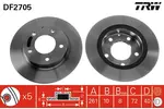 Tarcza hamulcowa TRW DF2705 - fot.1