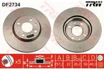 Tarcza hamulcowa TRW DF2734 - fot.2