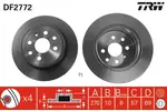Tarcza hamulcowa TRW DF2772