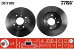 Tarcza hamulcowa TRW DF3109 - fot.1