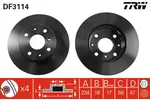 Tarcza hamulcowa TRW DF3114
