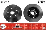 Tarcza hamulcowa TRW DF3117