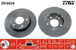 Tarcza hamulcowa TRW DF4034