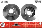 Tarcza hamulcowa TRW DF4117