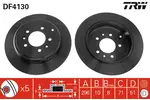 Tarcza hamulcowa TRW DF4130