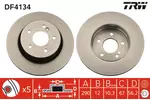 Tarcza hamulcowa TRW DF4134 - fot.1