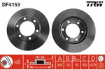 Tarcza hamulcowa TRW DF4153