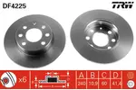 Tarcza hamulcowa TRW DF4225