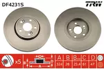 Tarcza hamulcowa TRW DF4231S - fot.1
