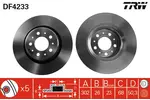 Tarcza hamulcowa TRW DF4233 - fot.1