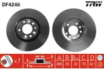 Tarcza hamulcowa TRW DF4246 - fot.1