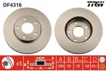 Tarcza hamulcowa TRW DF4316 - fot.1
