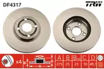 Tarcza hamulcowa TRW DF4317