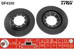 Tarcza hamulcowa TRW DF4330 - fot.1