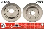 Tarcza hamulcowa TRW DF4342S - fot.1