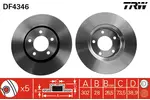 Tarcza hamulcowa TRW DF4346 - fot.1