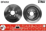 Tarcza hamulcowa TRW DF4353 - fot.1