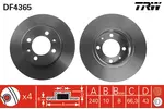 Tarcza hamulcowa TRW DF4365