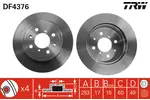 Tarcza hamulcowa TRW DF4376