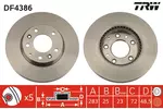 Tarcza hamulcowa TRW DF4386 - fot.2
