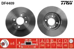 Tarcza hamulcowa TRW DF4409