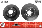 Tarcza hamulcowa TRW DF4451 - fot.1