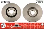 Tarcza hamulcowa TRW DF4748S - fot.1