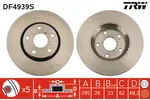 Toyota AVENSIS sedan (_T27_) Tarcza hamulcowa TRW DF4939S - fot.2