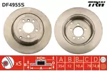 Tarcza hamulcowa TRW DF4955S - fot.1