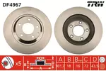 Tarcza hamulcowa TRW DF4967
