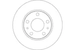 Tarcza hamulcowa TRW DF6287