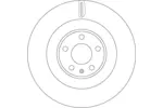Tarcza hamulcowa TRW DF6570