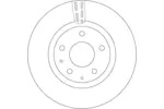 Tarcza hamulcowa TRW DF6575