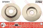 Tarcza hamulcowa TRW DF6591 - fot.1