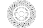 Tarcza hamulcowa TRW DF6674S