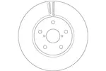 Tarcza hamulcowa TRW DF6727S