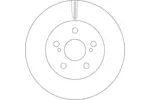 Tarcza hamulcowa TRW DF6734