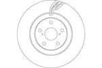 Tarcza hamulcowa TRW DF6792S
