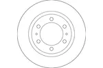 Tarcza hamulcowa TRW DF6817S