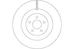 Tarcza hamulcowa TRW DF6871