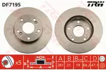 Tarcza hamulcowa TRW DF7195 - fot.1