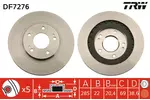 Tarcza hamulcowa TRW DF7276 - fot.1
