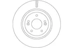 Tarcza hamulcowa TRW DF7592