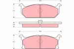 Klocki hamulcowe - komplet TRW GDB382