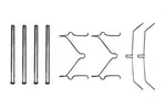 Zestaw akcesoriów klocków hamulcowych TRW PFK208