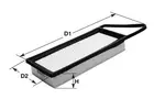 Filtr powietrza CLEAN FILTER MA1396